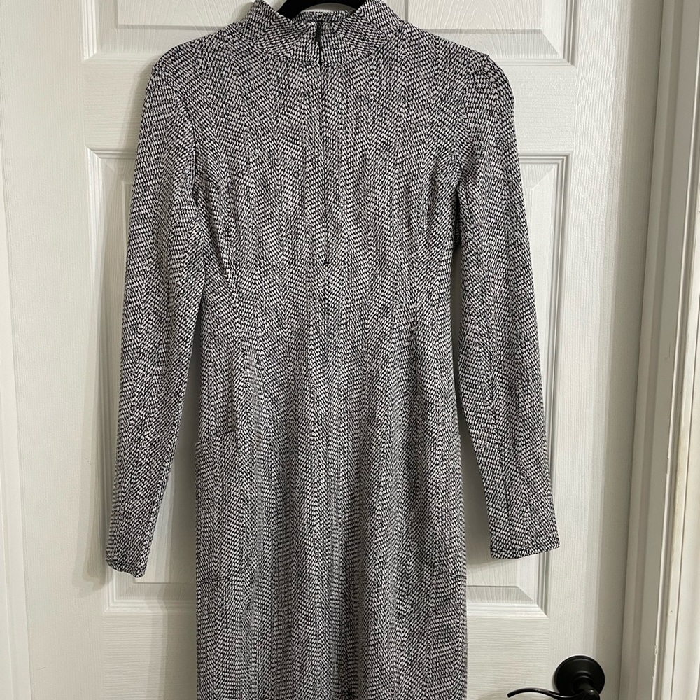 Athleta delancey skyline Herringbone Long Sleeve Dress